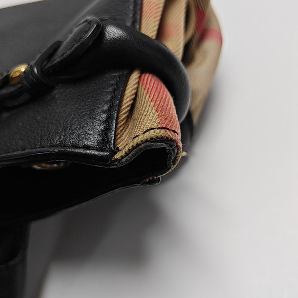 The Banner Small Calfskin Black