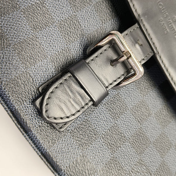 NEWPORT PM Damier Coated Canvas Blue
