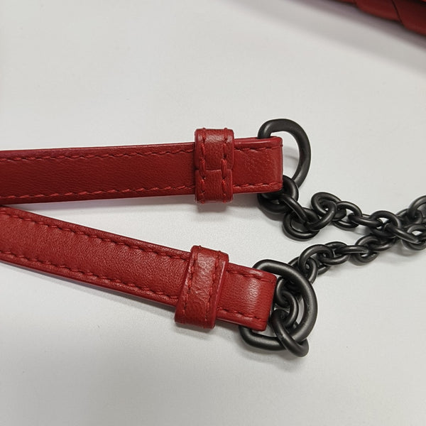 Calfskin Top Handle Bag Red