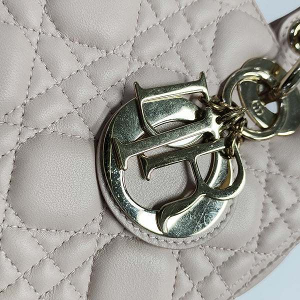 Lady Dior Medium Cannage Lambskin Pink