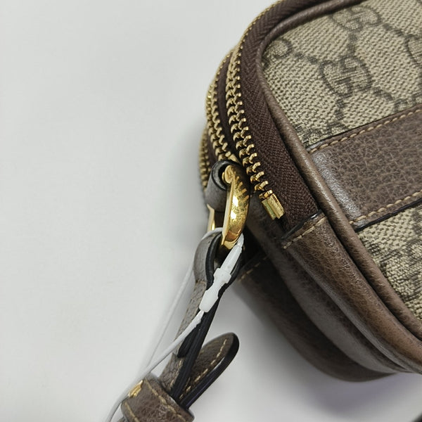 Ophidia Mini Monogram Coated Canvas Beige