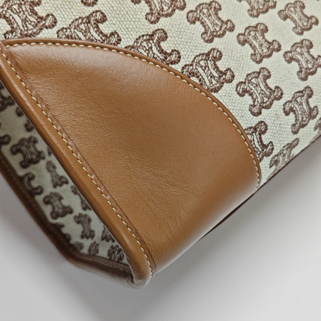 Fabric Tote Bag Brown