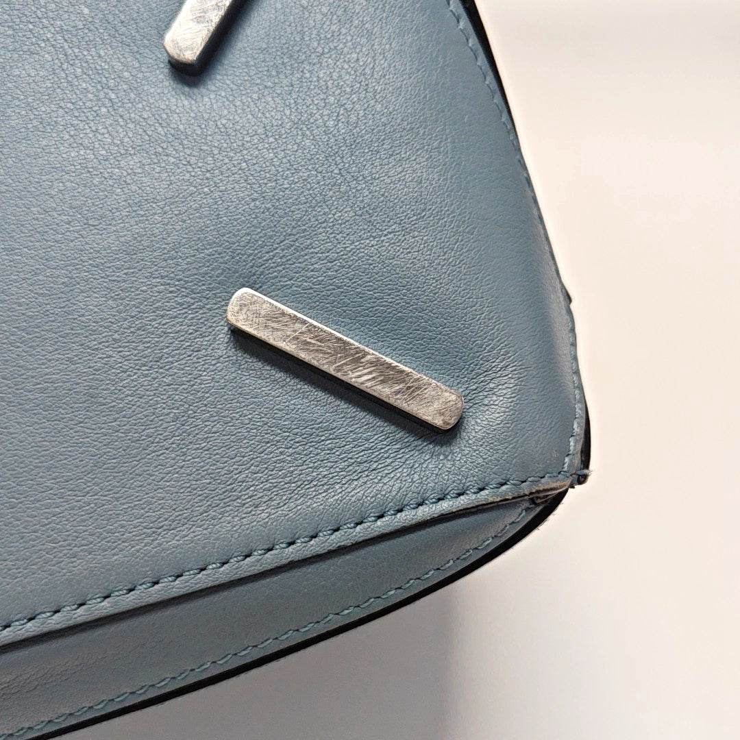 Authenticated pre-owned  Puzzle Medium Calfskin Blue - Crossbody Bag at Looply