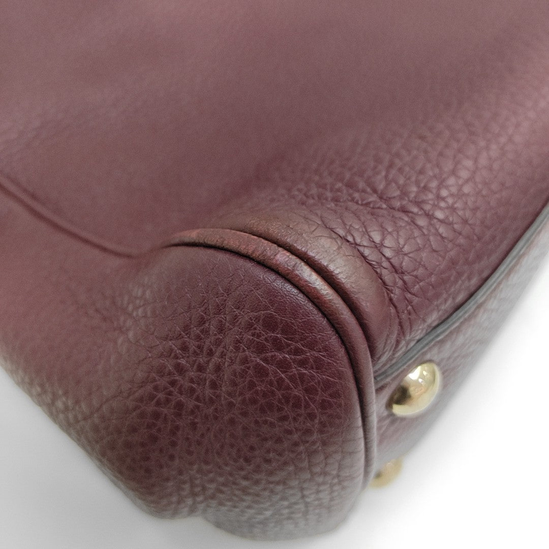 Bamboo 1947 Medium Calfskin Red