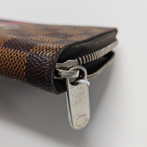 Damier Ebene Coated Canvas Wallet Brown