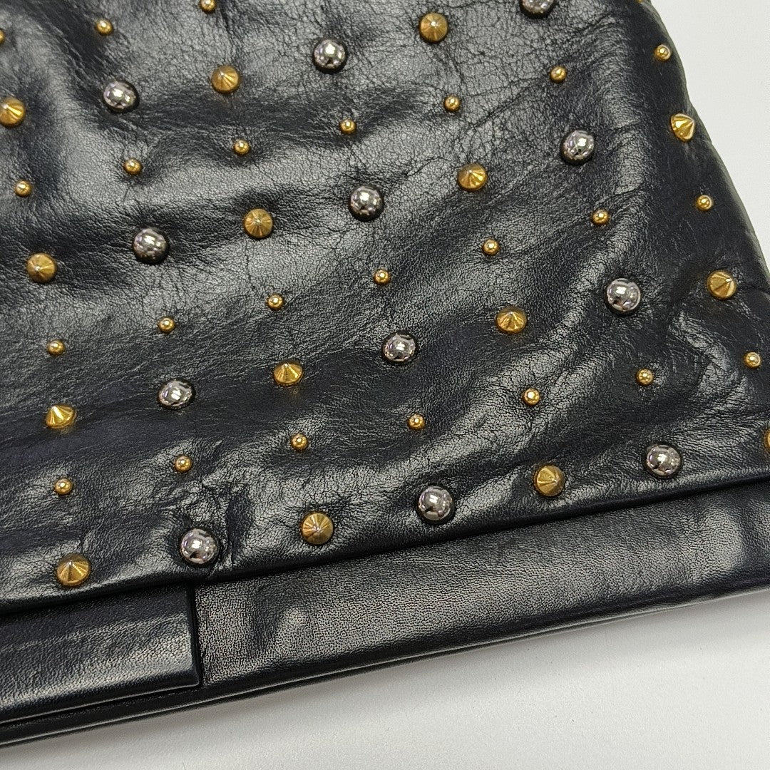 Leather Clutch Black