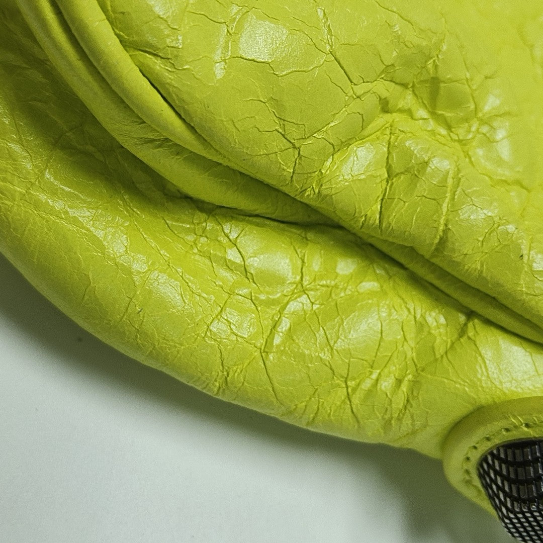 Le Cagole Mini Lambskin Yellow