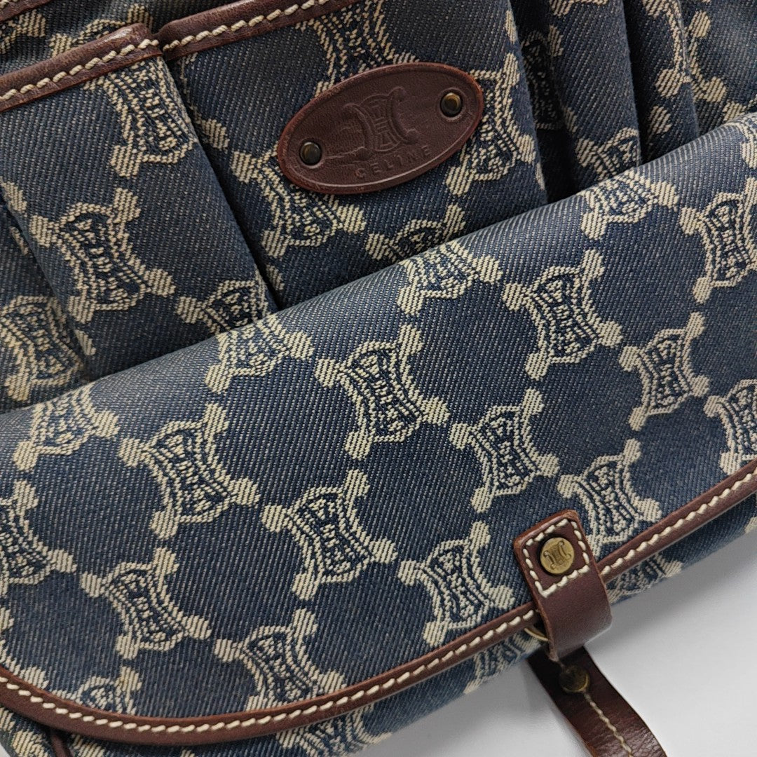 Canvas Shoulder Bag Blue