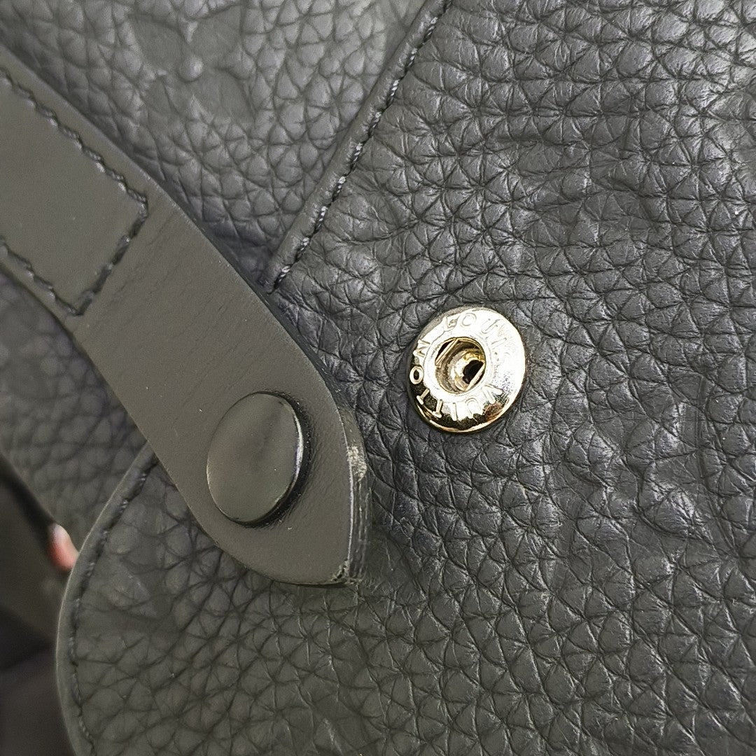 CHRISTOPHER PM Monogram Calfskin Black