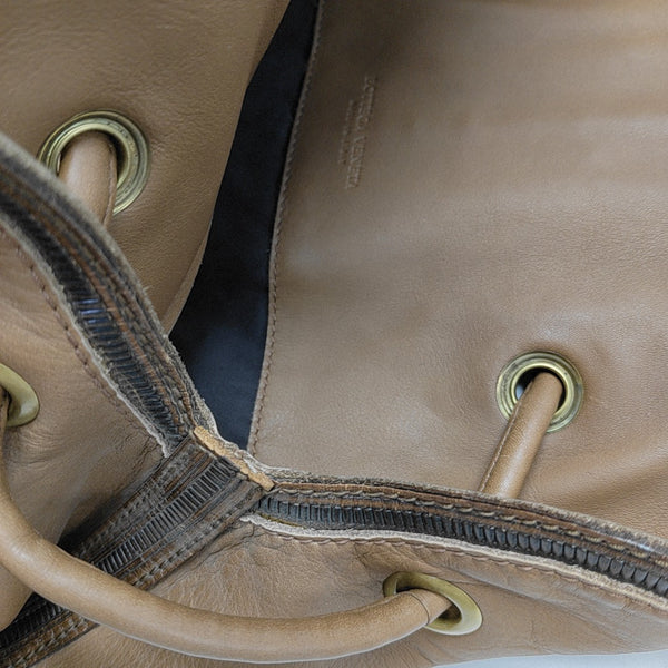 Calfskin Top Handle Bag Brown