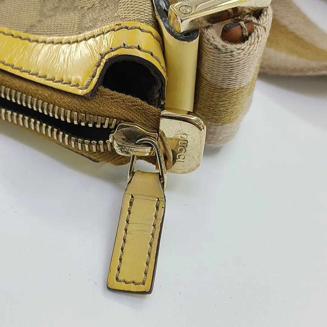 Monogram Coated Canvas Shoulder Bag Beige