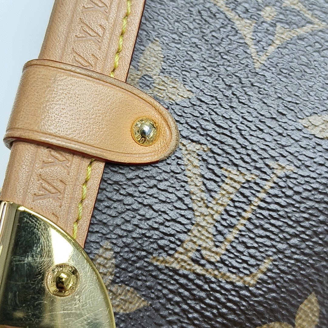 SIDE TRUNK MM Monogram Coated Canvas Brown