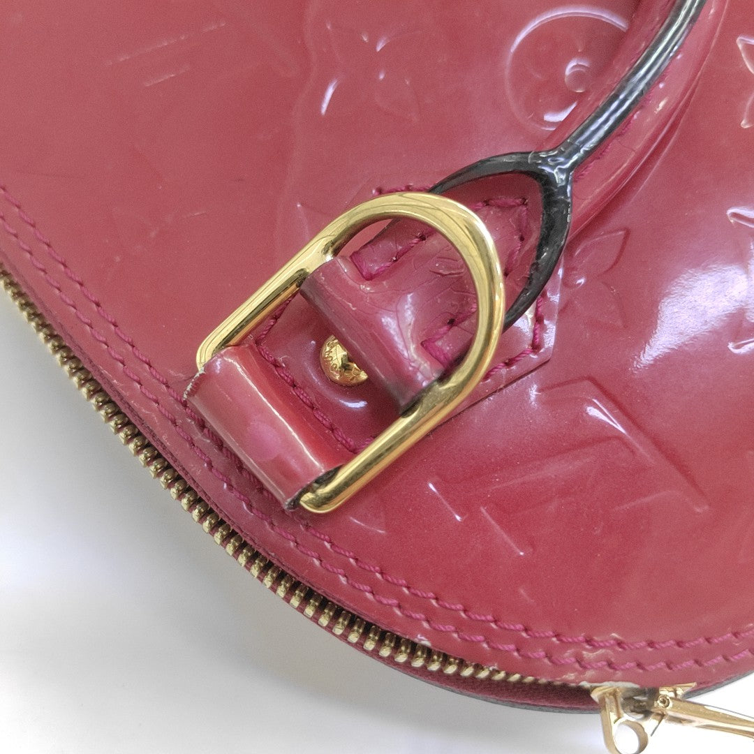 ALMA BB Monogram Patent Leather Red