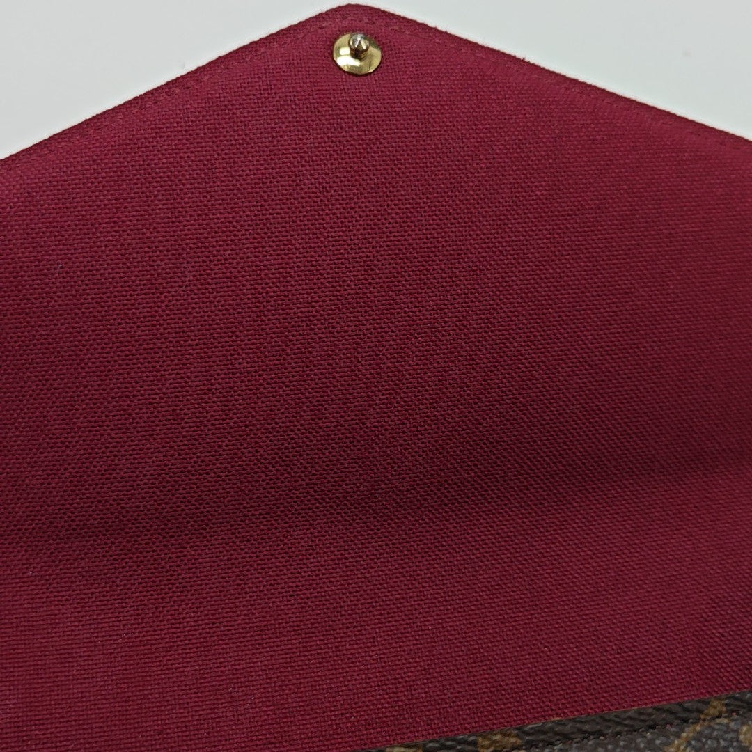 FÉLICIE Monogram Coated Canvas Brown
