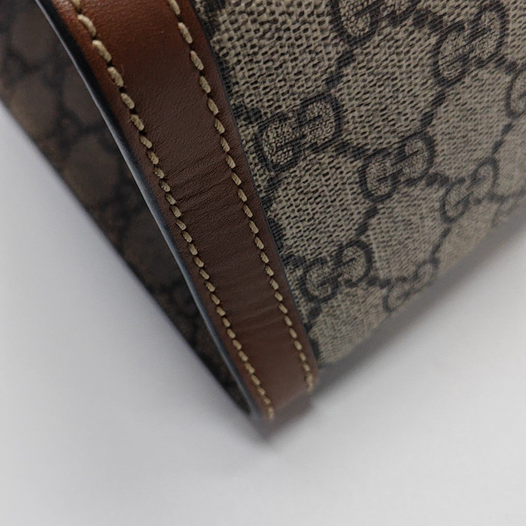Padlock Small Monogram Coated Canvas Beige