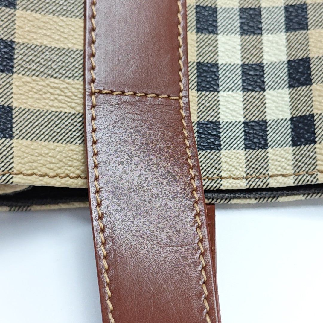 Coated Canvas Tote Bag Beige