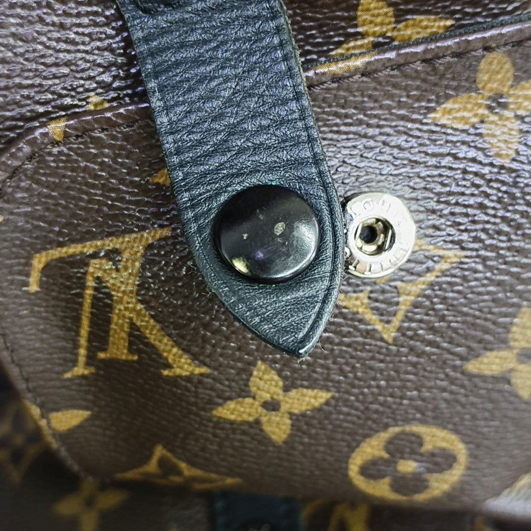 CHRISTOPHER MM Monogram Coated Canvas Brown