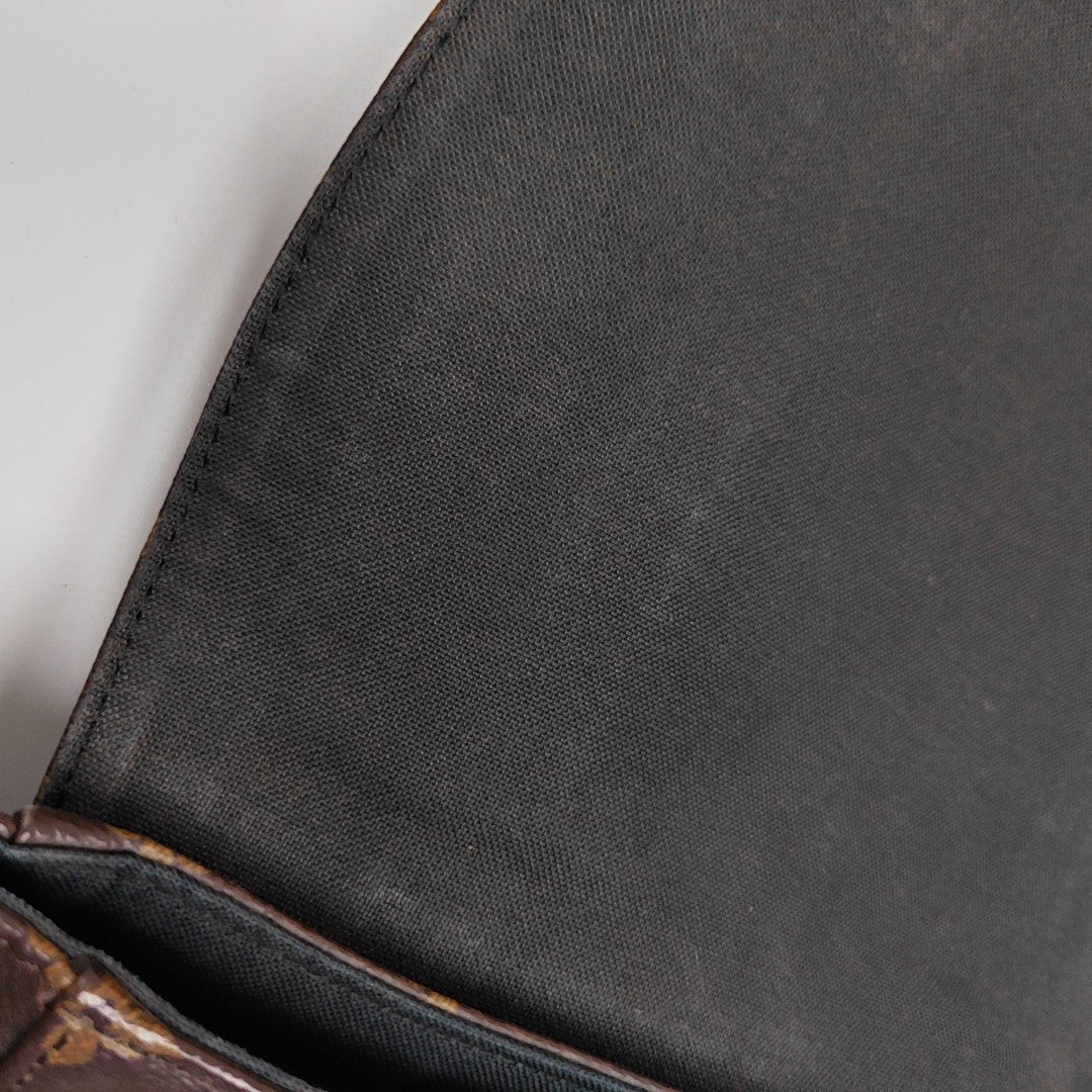 CHRISTOPHER MM Monogram Coated Canvas Brown