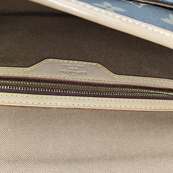 SOLOGNE PM Monogram Coated Canvas Brown