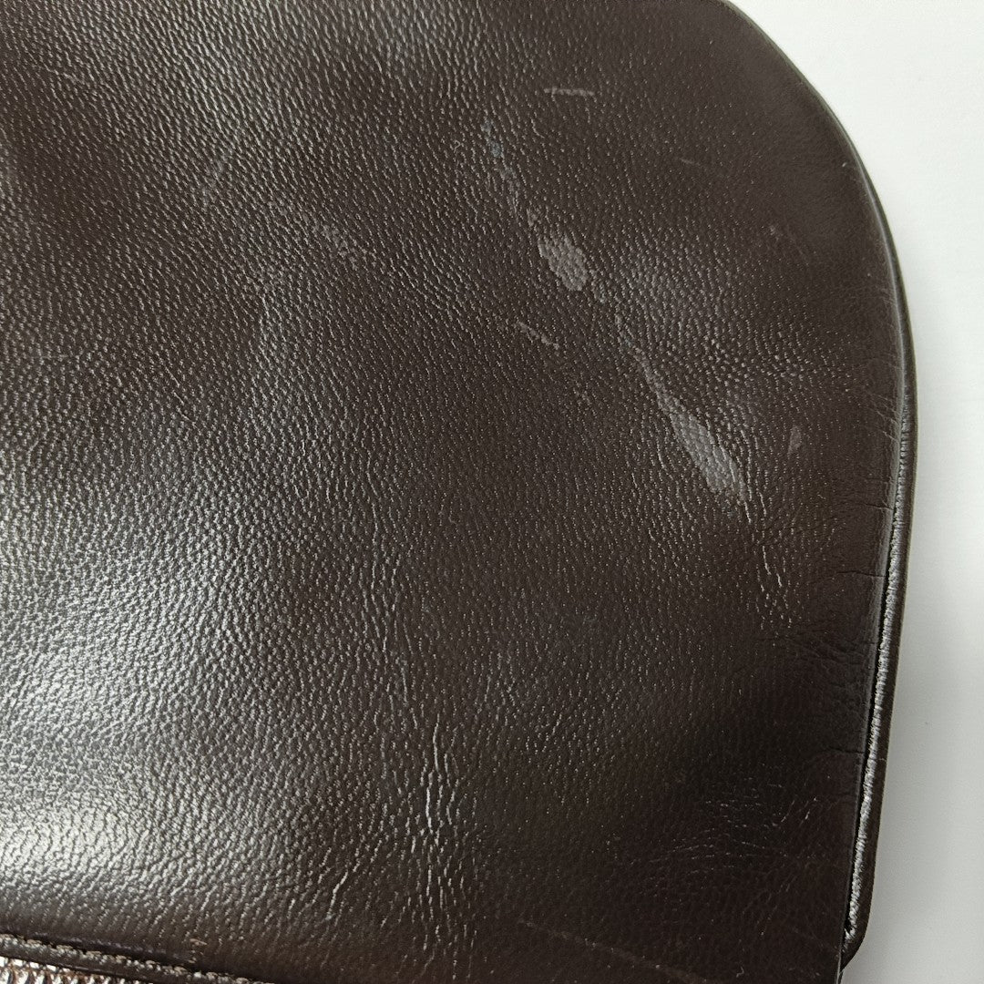 Lizard Shoulder Bag Brown