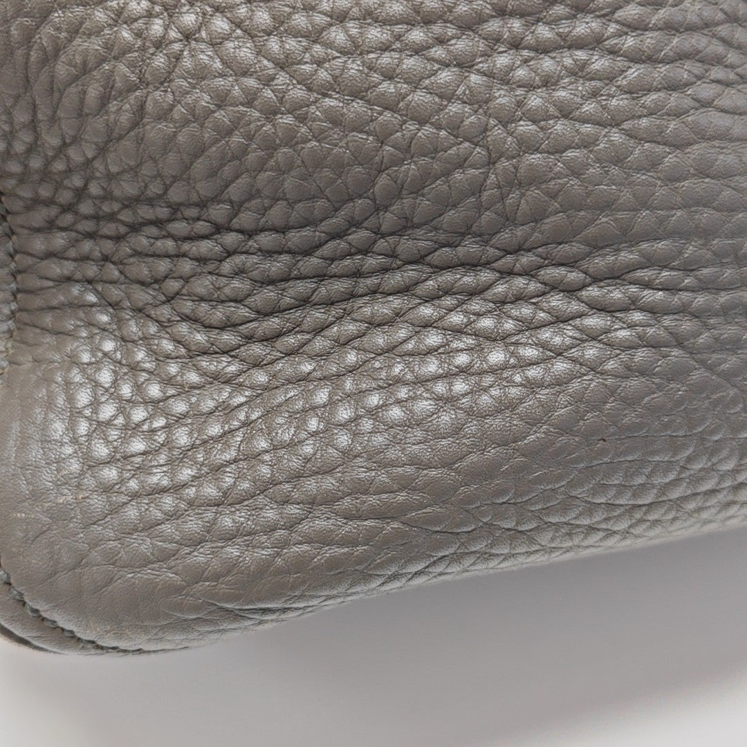 Calfskin Shoulder Bag Gray