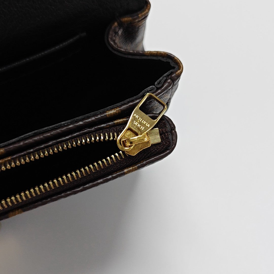 MARCEAU Monogram Coated Canvas Brown