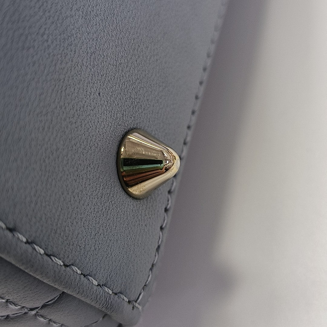 Lady Dior Small Cannage Lambskin Blue