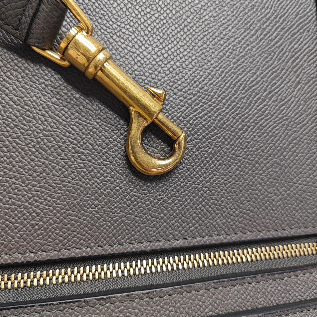 BELT Micro Calfskin Gray