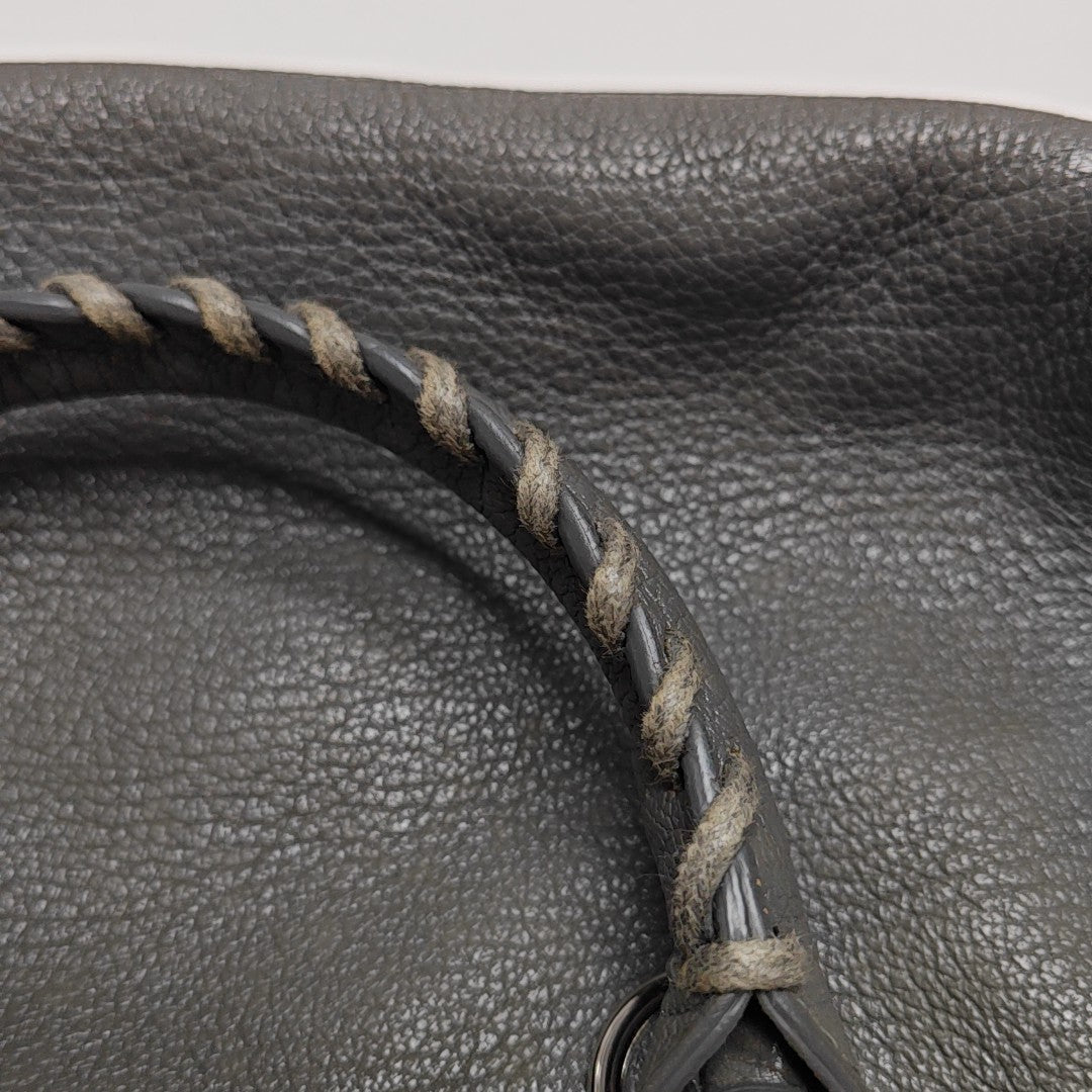 Classic Metallic Edge City Mini Lambskin Gray
