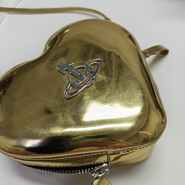 Calfskin Shoulder Bag Gold