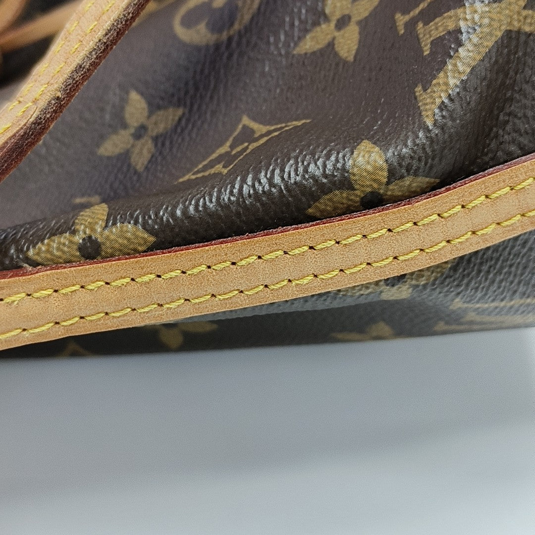 NÉONOÉ Nano Monogram Coated Canvas Brown