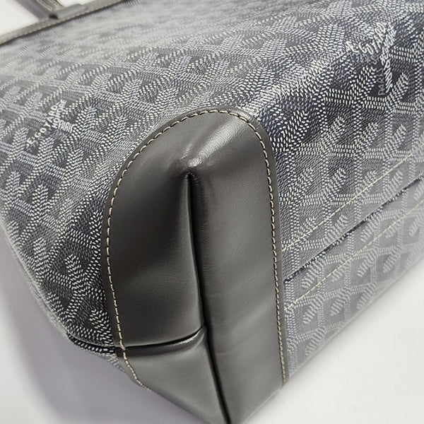 Coated Canvas Tote Bag Gray