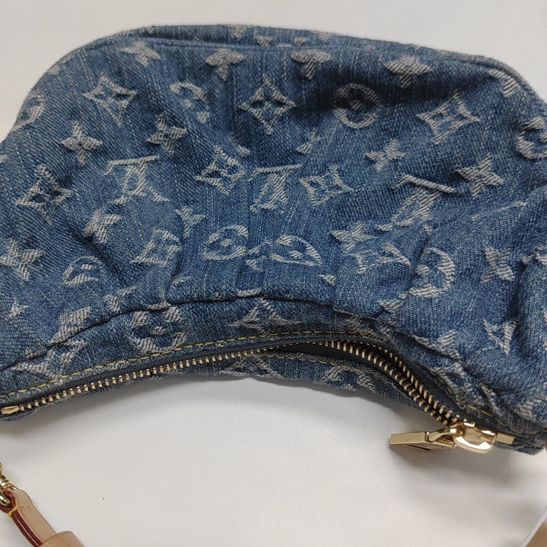 Pochette Valley Monogram Denim Blue