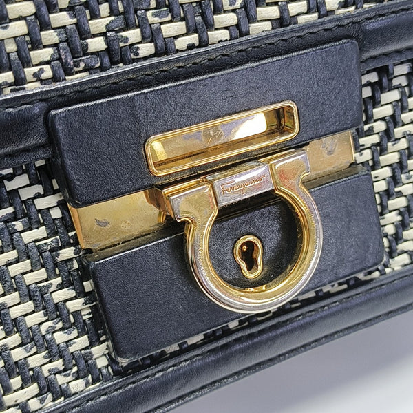 Calfskin Shoulder Bag Black