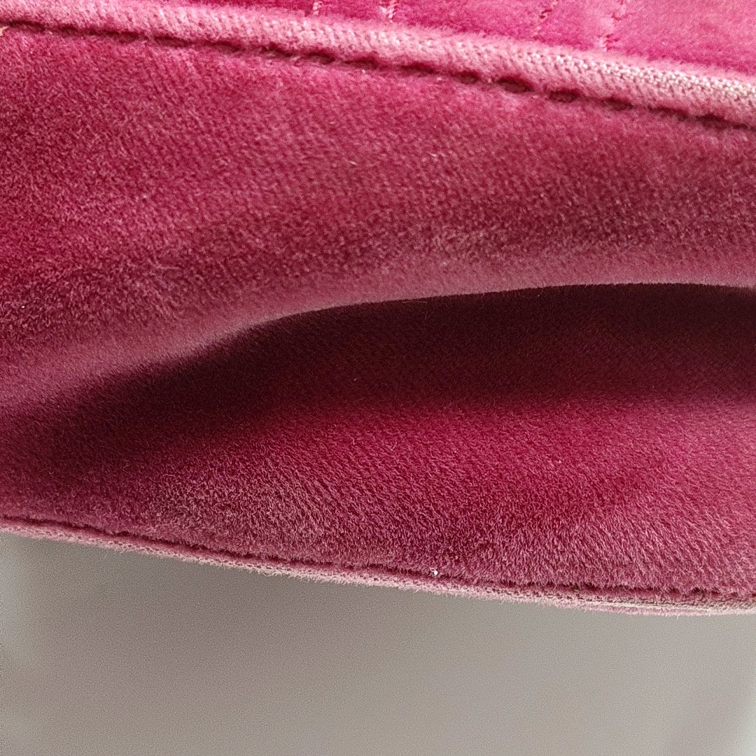 GG Marmont Small Quilted Velvet Red