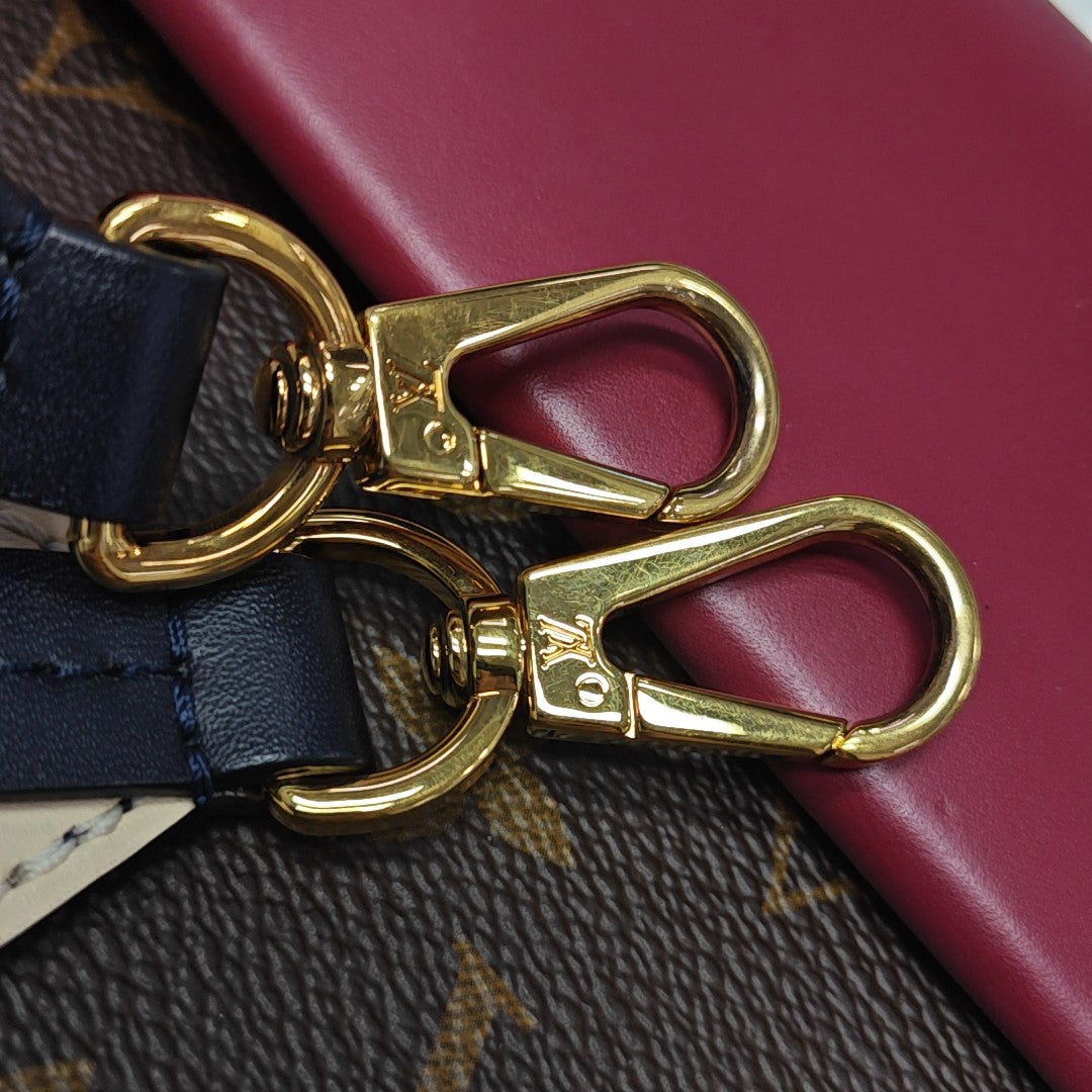 CLUNY BB Monogram Coated Canvas Brown