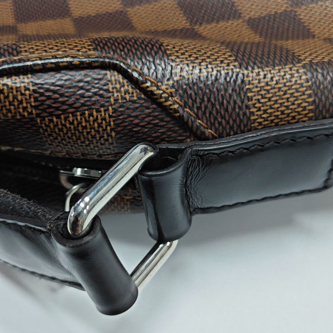 JAKE NM Damier Ebene Coated Canvas Brown