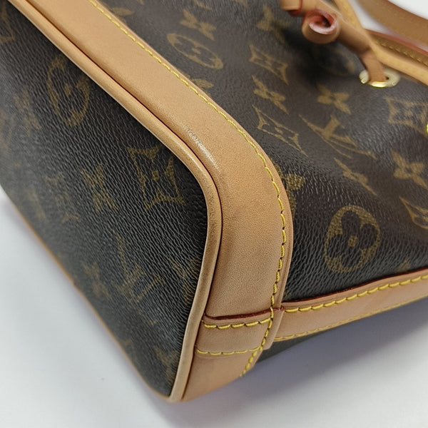 NOÉ Nano Monogram Coated Canvas Brown