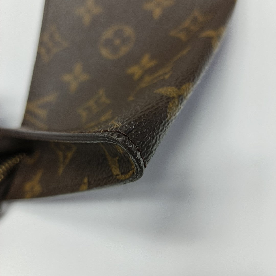 BUCKET Monogram Coated Canvas Brown