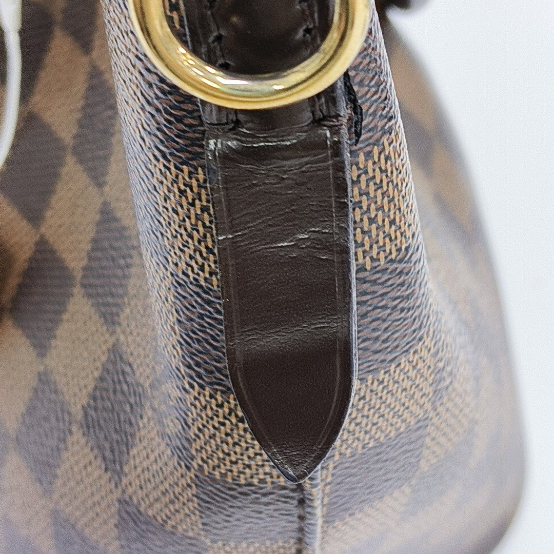 SIENA Damier Ebene Coated Canvas Brown