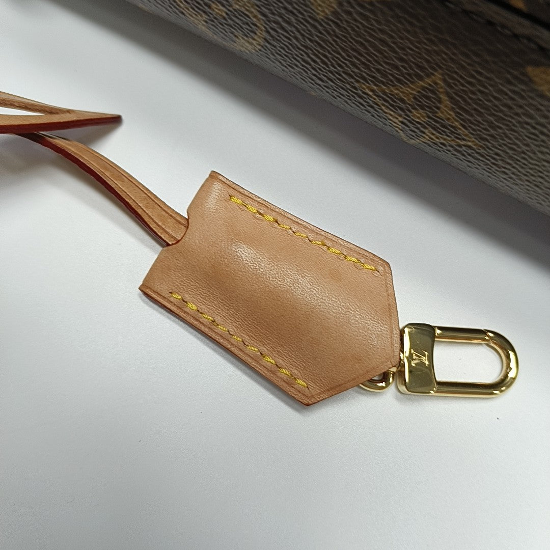 CLUNY Monogram Coated Canvas Brown