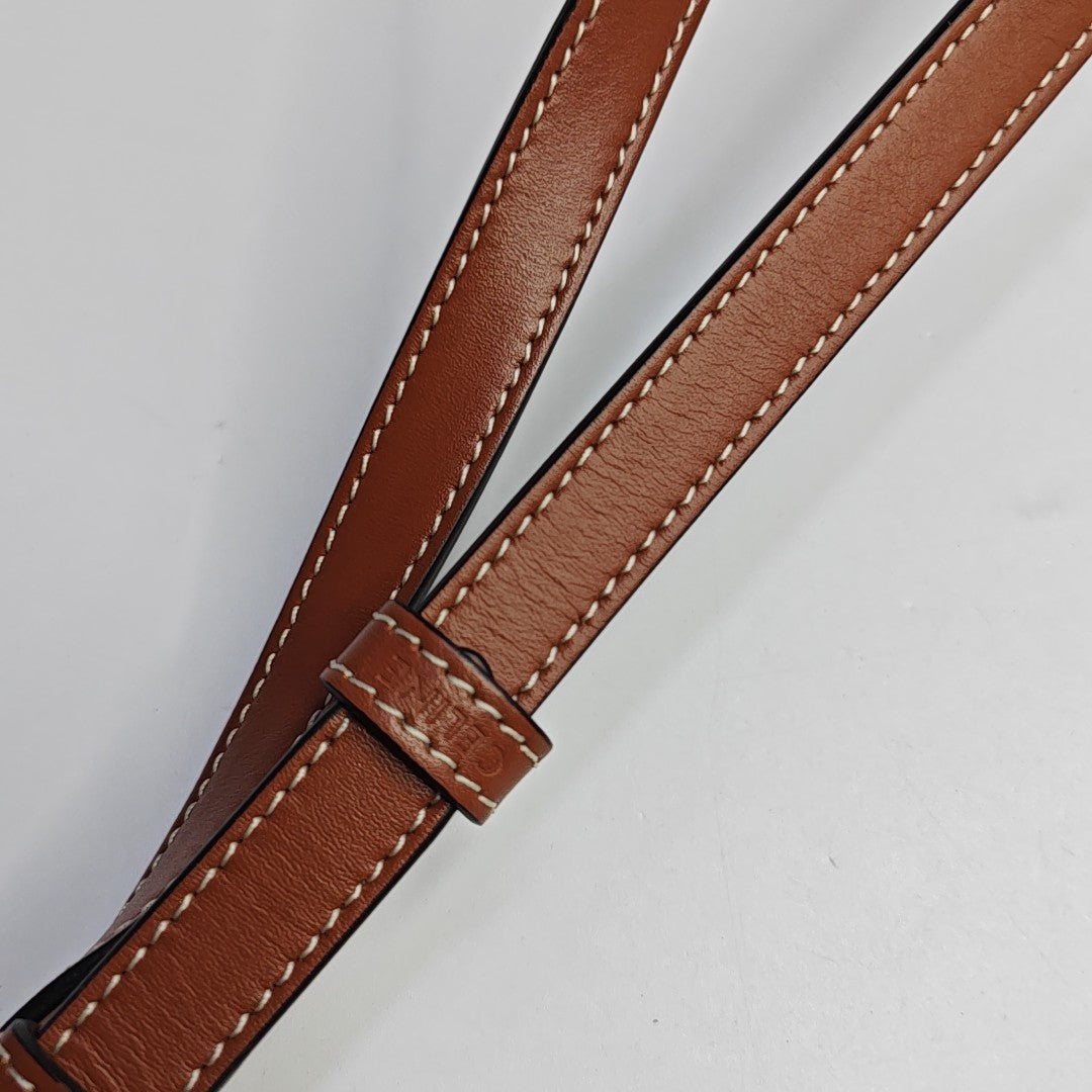 Authenticated pre-owned  TRIOMPHE Medium Coated Canvas Brown - Shoulder Bag at Looply