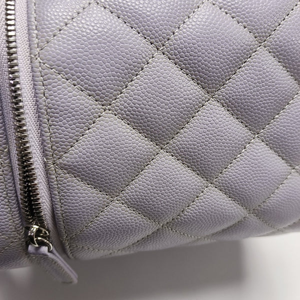 TRENDY CC Quilted Grained Calfskin Purple
