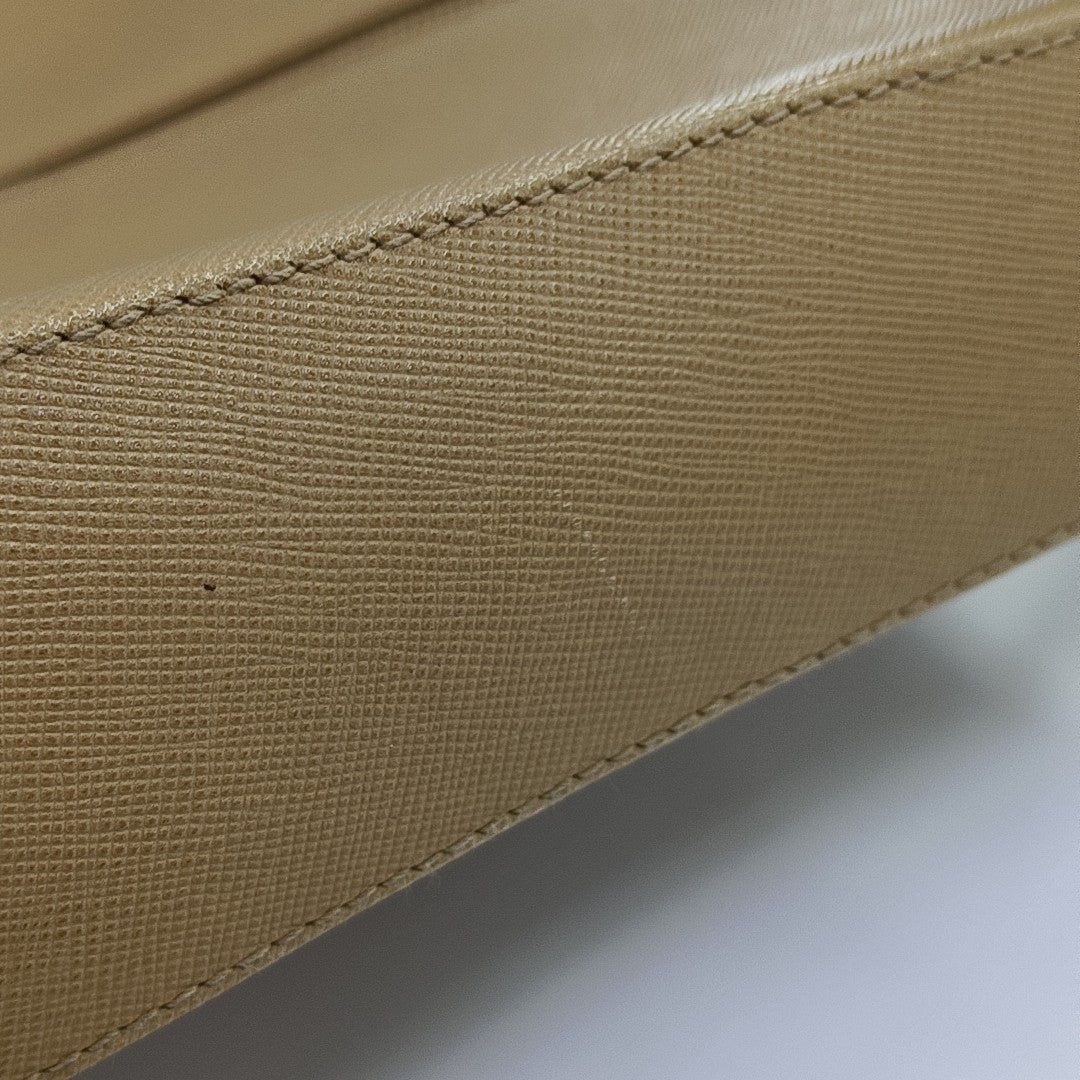 Calfskin Shoulder Bag Beige