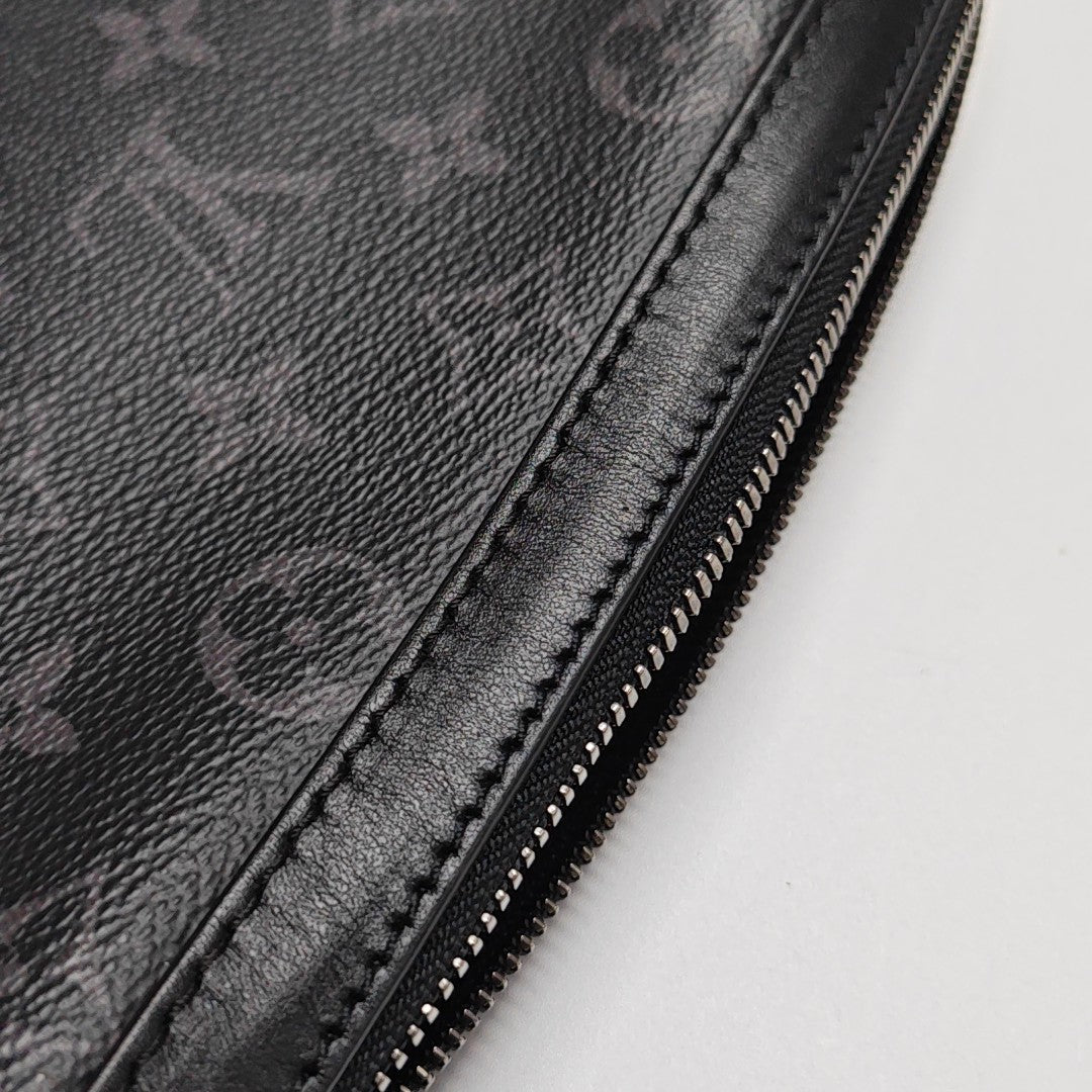 TRIO Monogram Coated Canvas Gray