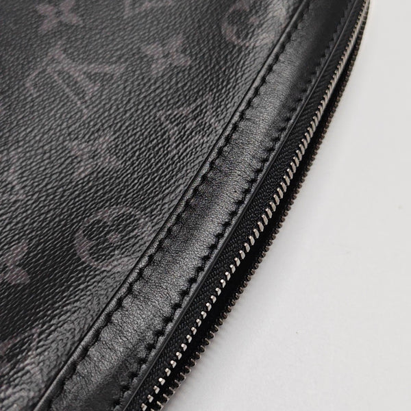 TRIO Monogram Coated Canvas Gray