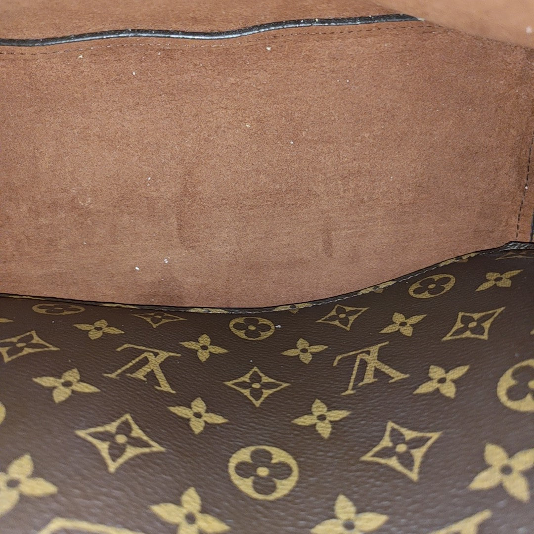 NÉONOÉ MM Monogram Coated Canvas Brown