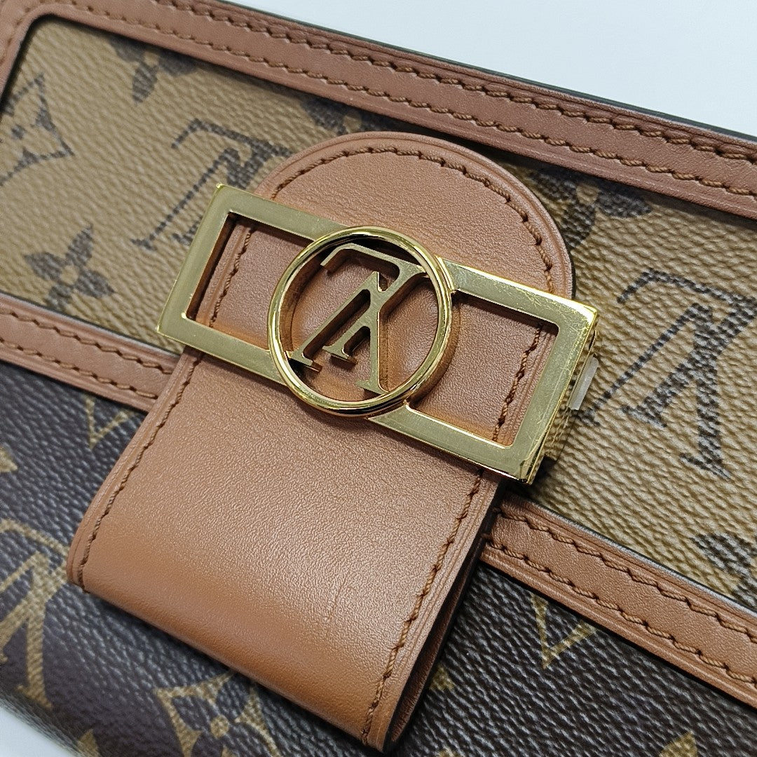 DAUPHINE WOC Monogram Coated Canvas Brown