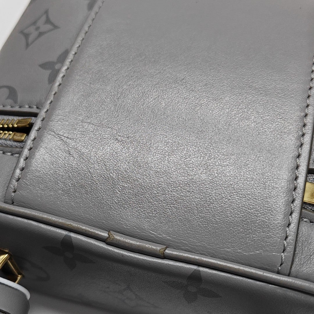 Vanity Chain Pouch PM Monogram Calfskin Gray