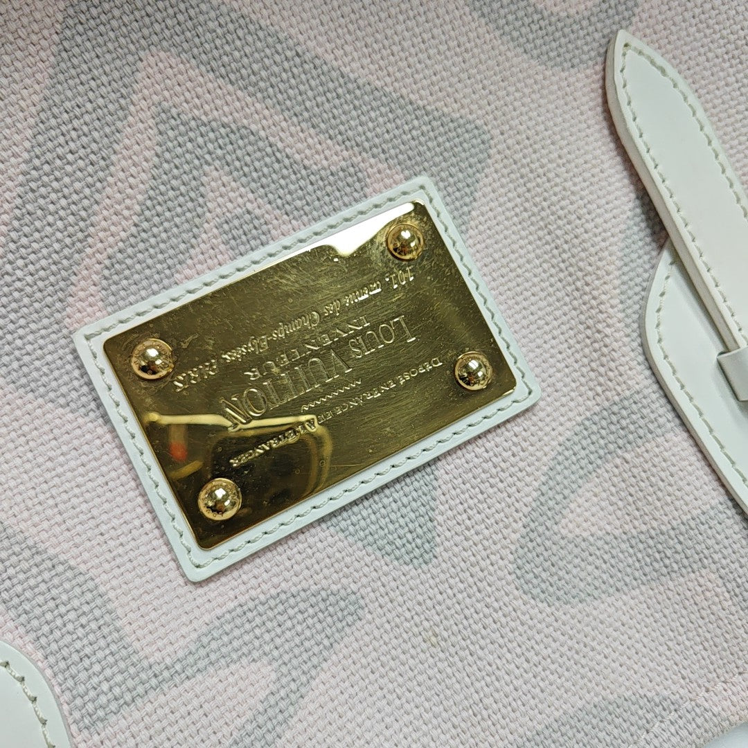 TAHITIENNE CABAS MM Monogram Canvas Pink